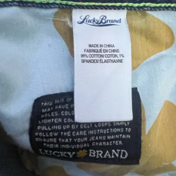 Lucky Brand Abbey Frayed Hem Shorts Blue Jean Denim Mid Rise / 29W - Picture 6 of 6